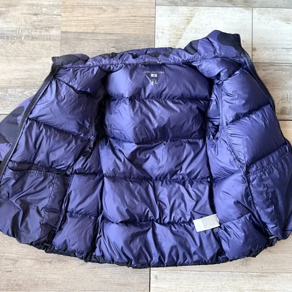 Uniqlo x Marimekko Ultra Light Down Cocoon Parka Jacket Blue Women’s S - Picture 9 of 16